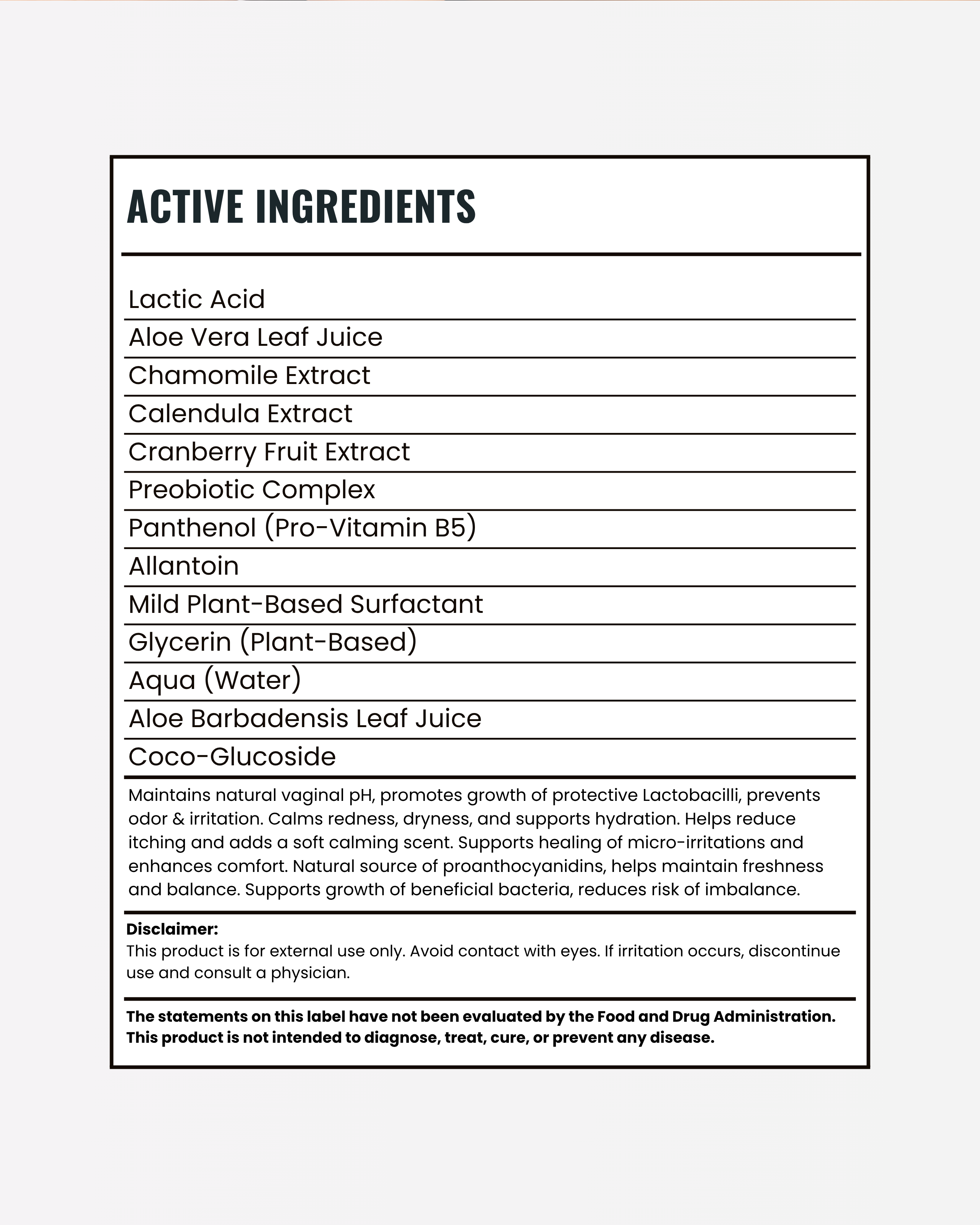 Clinically pH-Balanced Vulva Care Cleanser