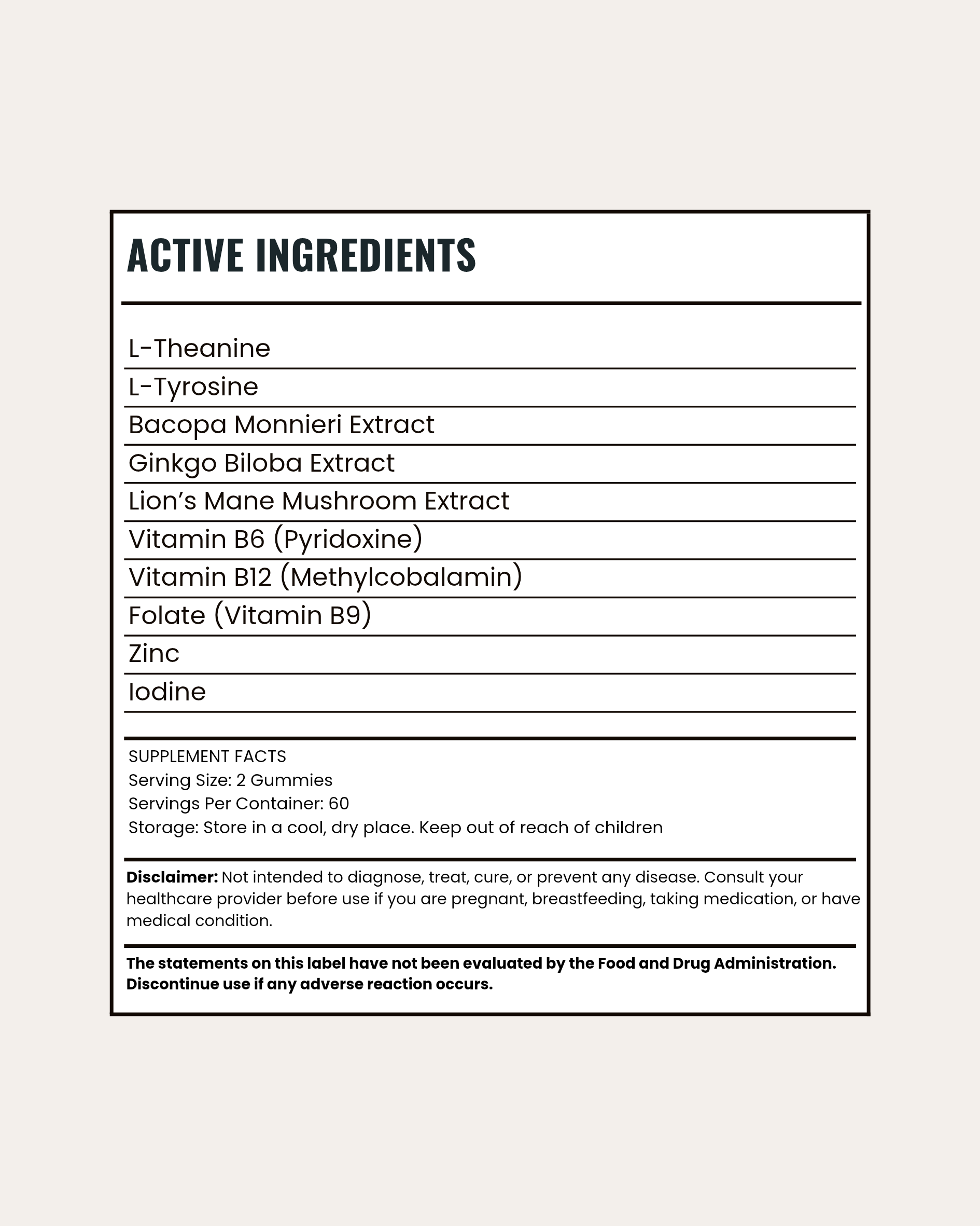 Neuro-Focus Brainfog Gummies