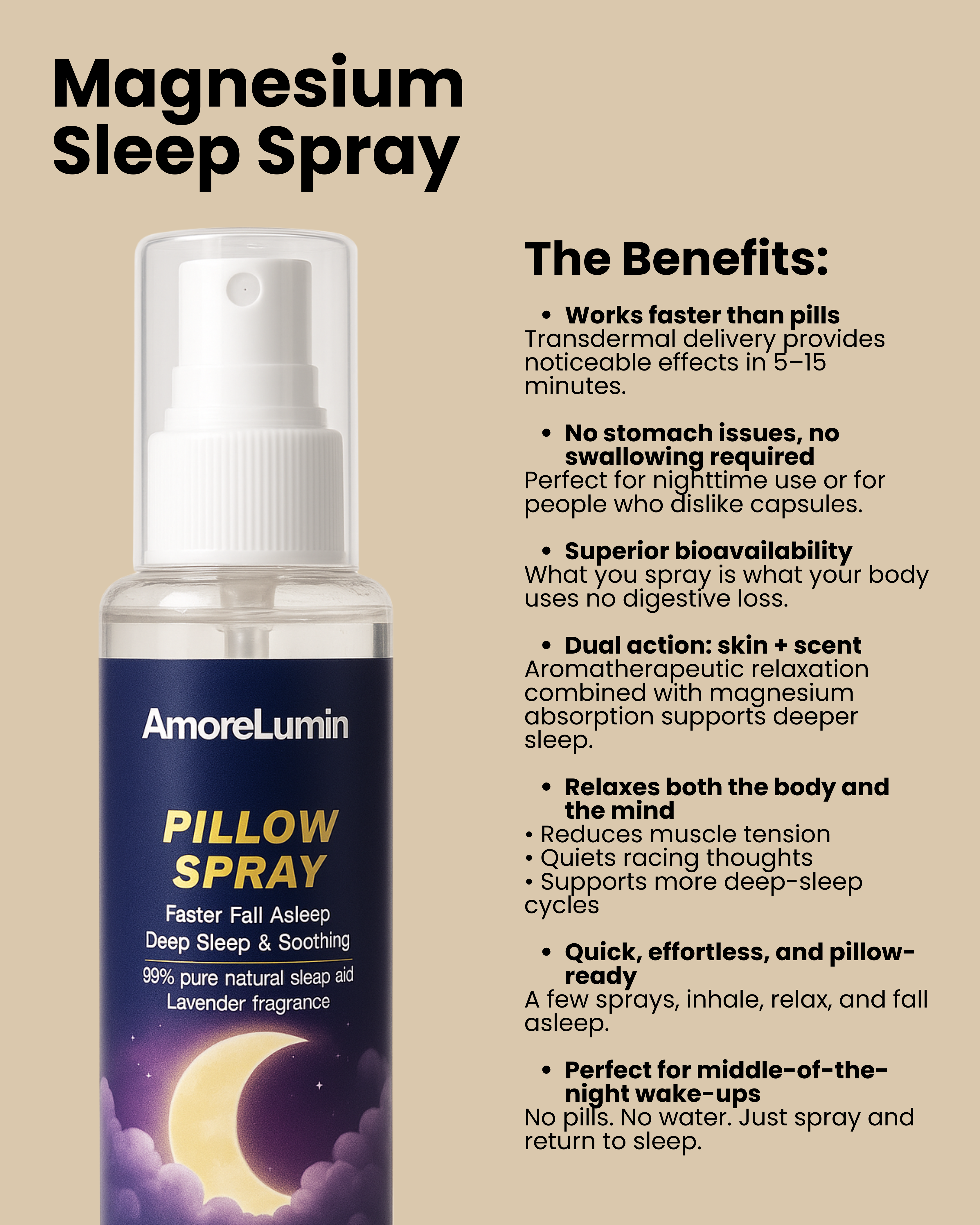 Magnesium Spray for Deep & Restful Sleep